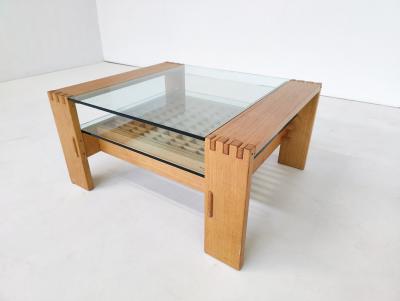 Giuseppe Rivadossi Mid Century Modern Coffee Table by Guiseppe Rivadossi