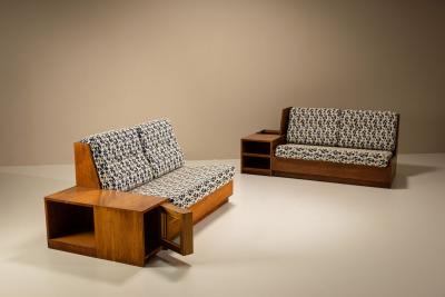 Giuseppe Rivadossi Set of Two Sofas and Storage Elements by Giuseppe Rivadossi Italy 1970s