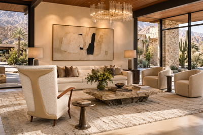 Giuseppe Scapinelli Armchair in Cavi na Wood Leather and Boucl by Giuseppe Scapinelli Brazil