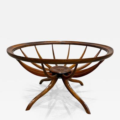 Giuseppe Scapinelli Brazilian Modern Coffee Table in Hardwood by Giuseppe Scapinelli Brazil 1950s