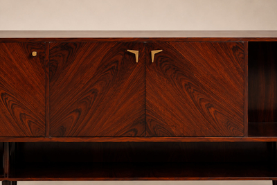 Giuseppe Scapinelli Brazilian Modern Credenza by Giuseppe Scapinelli in Brazilian Rosewood