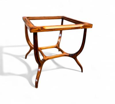 Giuseppe Scapinelli Brazilian Modern Side Table in Caviuna Marble Giuseppe Scapinelli 1950s