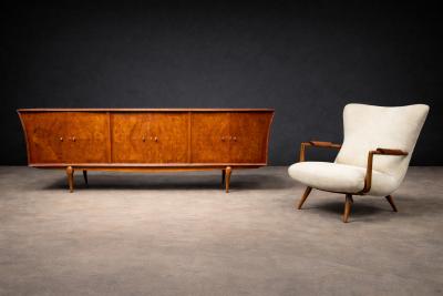 Giuseppe Scapinelli Caviuna Wood Credenza by Giuseppe Scapinelli for Zullo Sonato Brazil 1950s