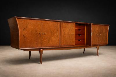 Giuseppe Scapinelli Caviuna Wood Credenza by Giuseppe Scapinelli for Zullo Sonato Brazil 1950s