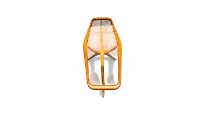 Giuseppe Scapinelli Coffee Table in Caviuna wood Glass Giuseppe Scapinelli 1950s Lot 655