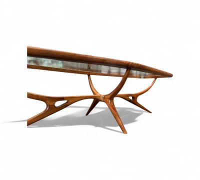 Giuseppe Scapinelli Coffee Table in Caviuna wood Glass Giuseppe Scapinelli 1950s Lot 770