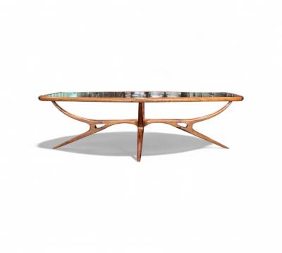 Giuseppe Scapinelli Coffee Table in Caviuna wood Glass Giuseppe Scapinelli 1950s Lot 770