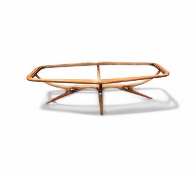 Giuseppe Scapinelli Coffee Table in Caviuna wood Glass Giuseppe Scapinelli 1950s Lot 770