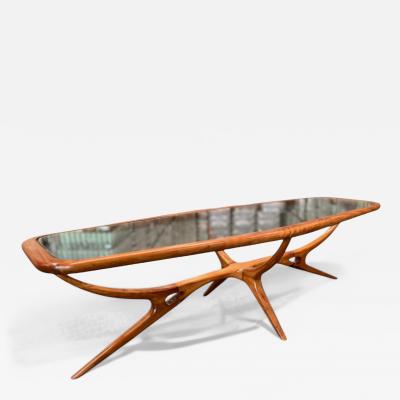 Giuseppe Scapinelli Coffee Table in Caviuna wood Glass Giuseppe Scapinelli 1950s Lot 770