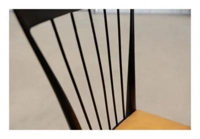 Giuseppe Scapinelli Eight Dining Chair Set in Hardwood beige leather Giuseppe Scapinelli Brazil