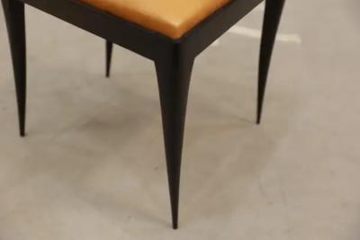 Giuseppe Scapinelli Eight Dining Chair Set in Hardwood beige leather Giuseppe Scapinelli Brazil