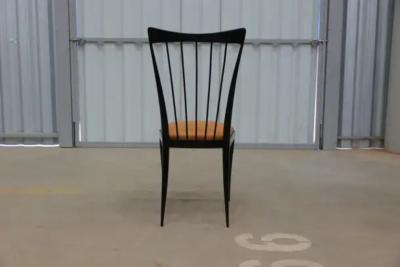 Giuseppe Scapinelli Eight Dining Chair Set in Hardwood beige leather Giuseppe Scapinelli Brazil