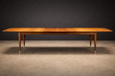 Giuseppe Scapinelli Extendable Brazilian Modern Dining Table in Cavi na Wood by Giuseppe Scapinelli