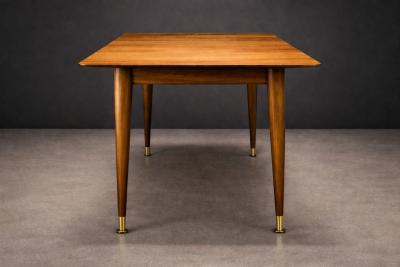 Giuseppe Scapinelli Extendable Brazilian Modern Dining Table in Cavi na Wood by Giuseppe Scapinelli