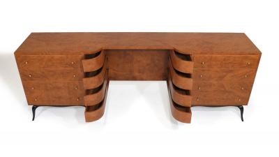 Giuseppe Scapinelli Giuseppe Scapinelli Brazilian Modern Burled Vanity Cabinet