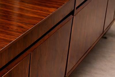 Giuseppe Scapinelli Giuseppe Scapinelli Rosewood Credenza with Brass Sabots Brazil 1950s