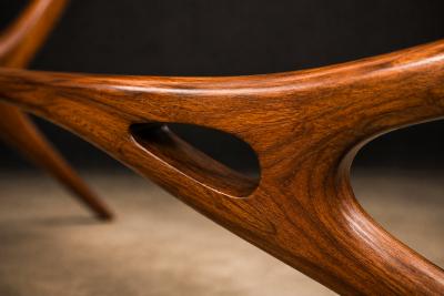 Giuseppe Scapinelli Giuseppe Scapinelli Sculptural Wooden Coffee Table Brazil 1950s