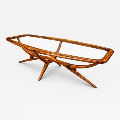 Giuseppe Scapinelli Giuseppe Scapinelli Sculptural Wooden Coffee Table Brazil 1950s
