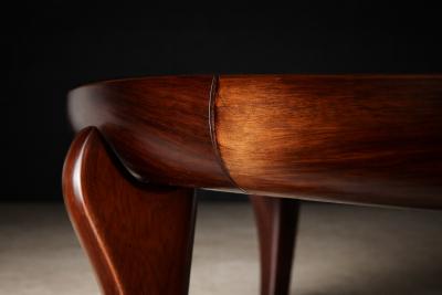 Giuseppe Scapinelli Maracan Coffee Table in Rosewood Travertine Giuseppe Scapinelli 1950s