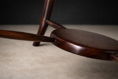 Giuseppe Scapinelli Maracan Coffee Table in Rosewood Travertine Giuseppe Scapinelli 1950s