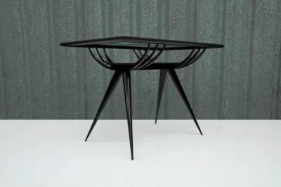 Giuseppe Scapinelli Mid Century Modern Coffee Table in Hardwood Glass Giuseppe Scapinelli Brazil