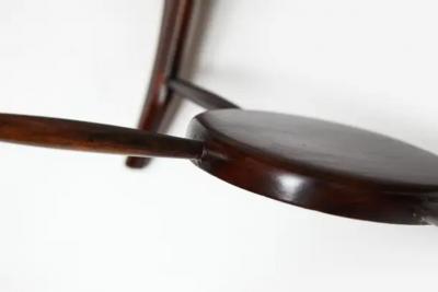 Giuseppe Scapinelli Mid Century Modern Coffee Table in Hardwood Travertine Giuseppe Scapinelli 1954