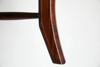 Giuseppe Scapinelli Mid Century Modern Coffee Table in Hardwood Travertine Giuseppe Scapinelli 1954