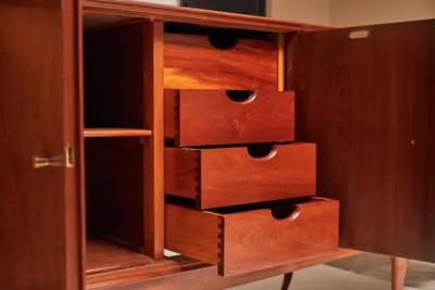 Giuseppe Scapinelli Mid Century Modern Credenza in Caviuna Hardwood by Giuseppe Scapinelli 1956