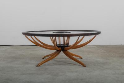 Giuseppe Scapinelli Mid Century Modern Round Center table by Giuseppe Scapinelli Brazil 1960s