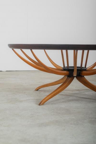 Giuseppe Scapinelli Mid Century Modern Round Center table by Giuseppe Scapinelli Brazil 1960s