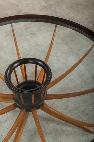 Giuseppe Scapinelli Mid Century Modern Round Center table by Giuseppe Scapinelli Brazil 1960s