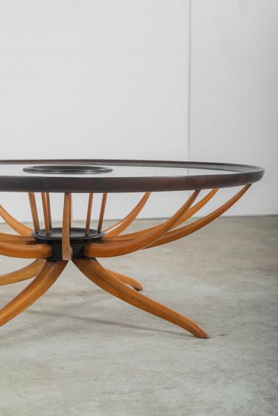 Giuseppe Scapinelli Mid Century Modern Round Center table by Giuseppe Scapinelli Brazil 1960s