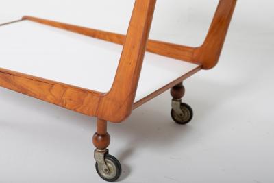 Giuseppe Scapinelli Mid Century Modern Tea Cart by Giuseppe Scapinelli 1960s