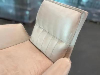 Giuseppe Scapinelli Pair of Armchairs in Hardwood Suede by Giuseppe Scapinelli c 1950s