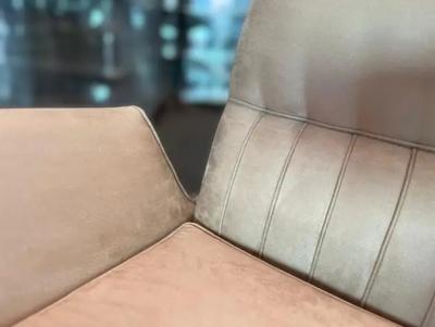 Giuseppe Scapinelli Pair of Armchairs in Hardwood Suede by Giuseppe Scapinelli c 1950s