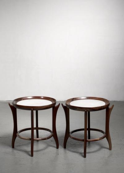 Giuseppe Scapinelli Pair of Giuseppe Scapinelli side tables