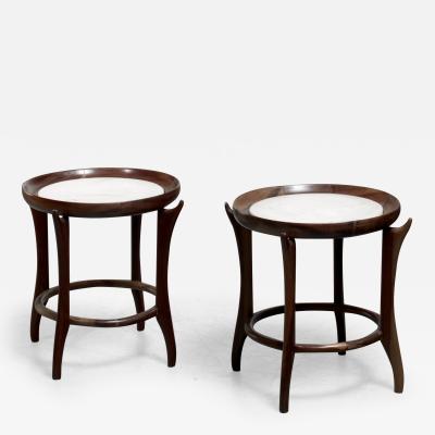 Giuseppe Scapinelli Pair of Giuseppe Scapinelli side tables