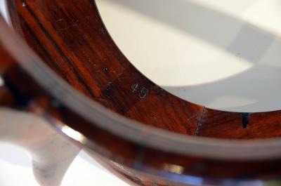 Giuseppe Scapinelli Rare Maracana Brazilian Jacaranda Side Table by Guiseppe Scapinelli