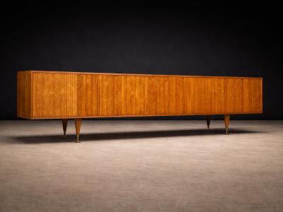 Giuseppe Scapinelli Reeded Credenza in Cavi na Wood by Giuseppe Scapinelli Brazil 1950s Lot 627A