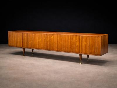 Giuseppe Scapinelli Reeded Credenza in Cavi na Wood by Giuseppe Scapinelli Brazil 1950s Lot 627A