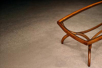 Giuseppe Scapinelli Sculptural Coffee Table in Brazilian Cavi na wood by Giuseppe Scapinelli Brazil