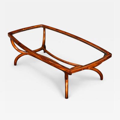 Giuseppe Scapinelli Sculptural Coffee Table in Brazilian Cavi na wood by Giuseppe Scapinelli Brazil