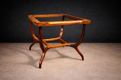 Giuseppe Scapinelli Sculptural Side Table in Caviuna Marble Giuseppe Scapinelli 1950s