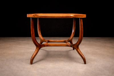 Giuseppe Scapinelli Sculptural Side Table in Caviuna Marble Giuseppe Scapinelli 1950s