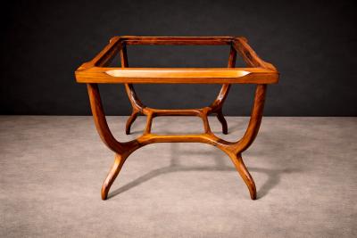 Giuseppe Scapinelli Sculptural Side Table in Caviuna Marble Giuseppe Scapinelli 1950s