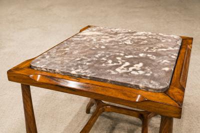 Giuseppe Scapinelli Sculptural Side Table in Caviuna Marble Giuseppe Scapinelli 1950s