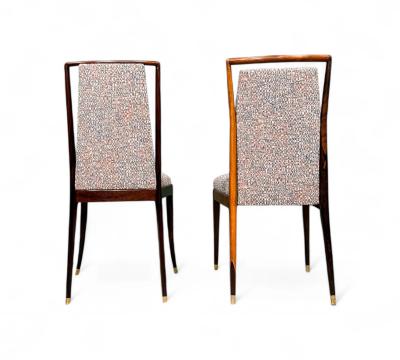 Giuseppe Scapinelli Set of 12 Dining Chairs in Rosewood Fabric Giuseppe Scapinelli Lot 352 366A