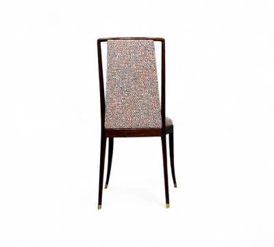 Giuseppe Scapinelli Set of 4 Dining Chairs in Rosewood Fabric Giuseppe Scapinelli Lot 352A
