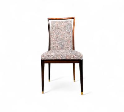 Giuseppe Scapinelli Set of 8 Dining Chairs in Rosewood Fabric Giuseppe Scapinelli Lot 366A