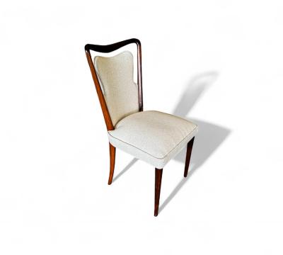 Giuseppe Scapinelli Set of Dining Chairs in Rosewood Fabric Giuseppe Scapinelli 1950s Lot 669